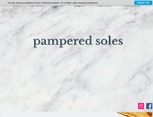 Tablet Screenshot of pamperedsolesdallas.com